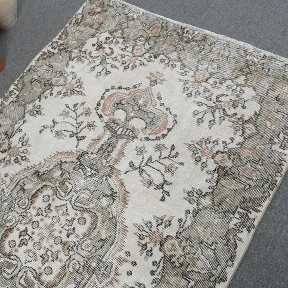 Vintage Hand Knotted Accent Rug - Picture 6 of 7
